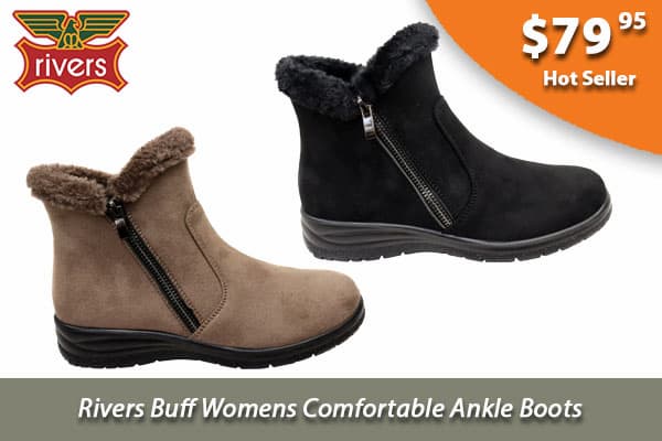 Rivers Buff Womens Comfortable Ankle Boots