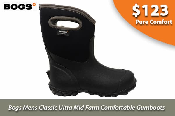 Bogs Mens Classic Ultra Mid Farm Gumboots