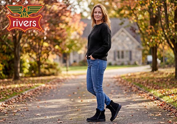 Rivers Womens Buff Ankle Boots