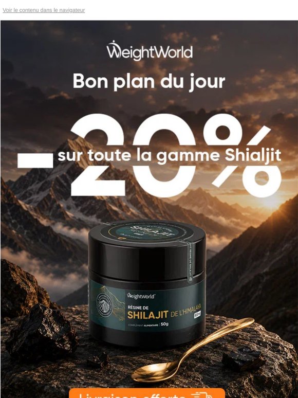 🌋 Vous fatiguez vite ? La nature a une réponse.
