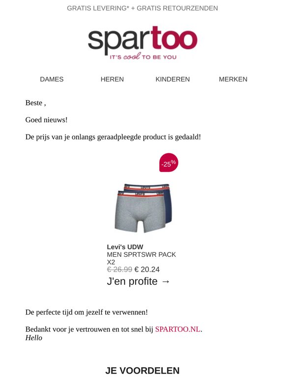📉 De prijs van het item dat je had gespot daalt!