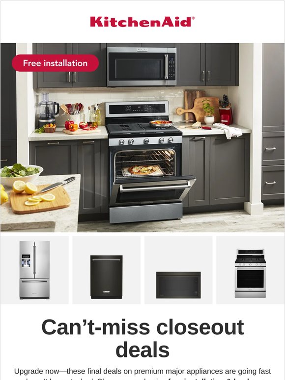 Last chance: Premium major appliances, limited stock left