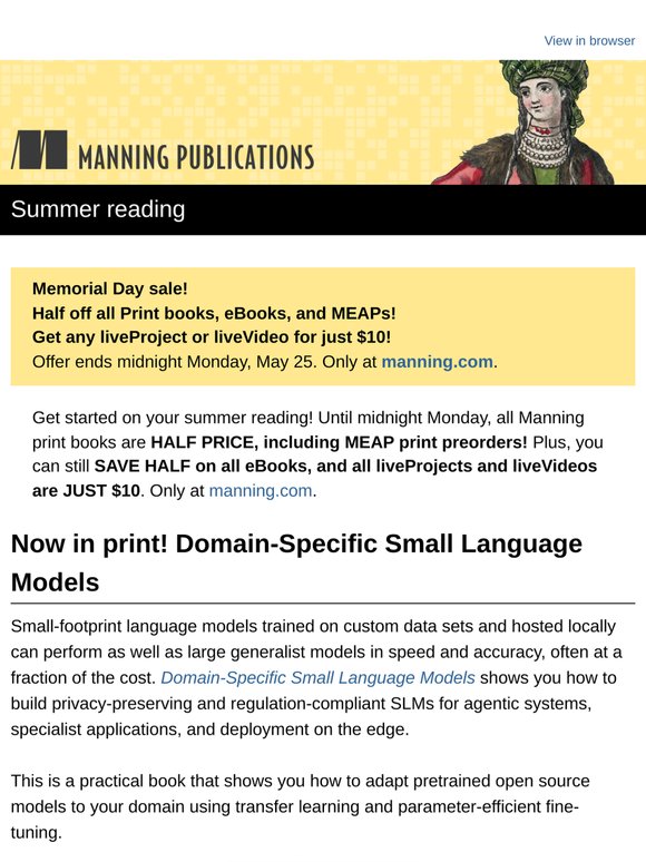 SAVE HALF on Print and eBooks!