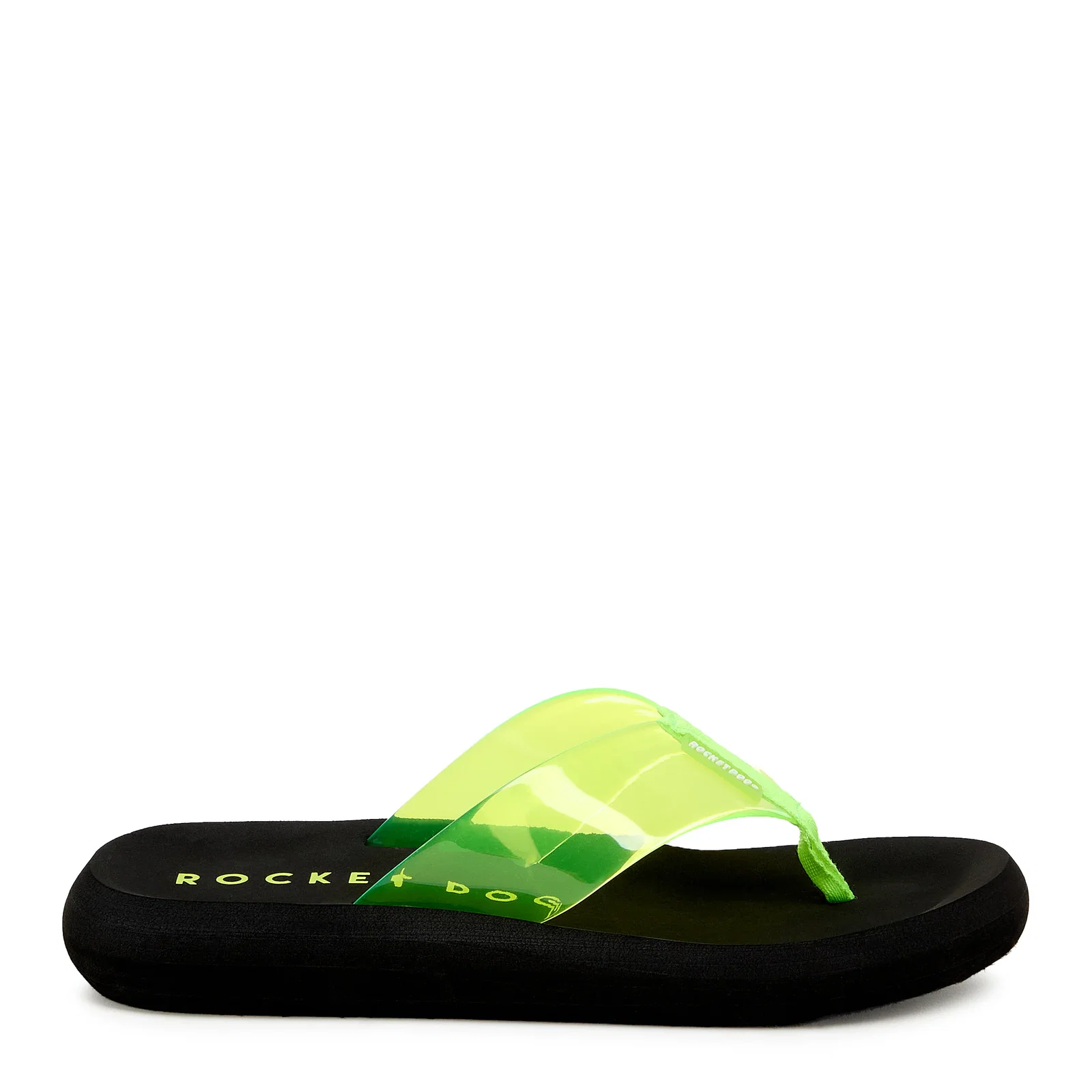 Image of Sunset Neon Green Flip Flop