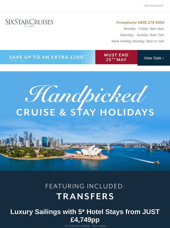 Discover Incredible Value Cruise & Stay Holidays...