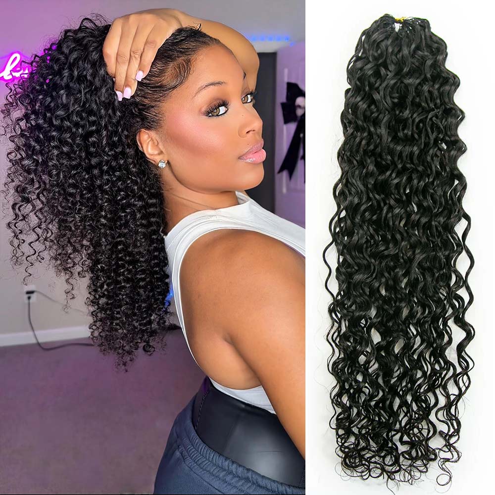 EAYON Spanish Curly Lightweight Crochet Human Hair