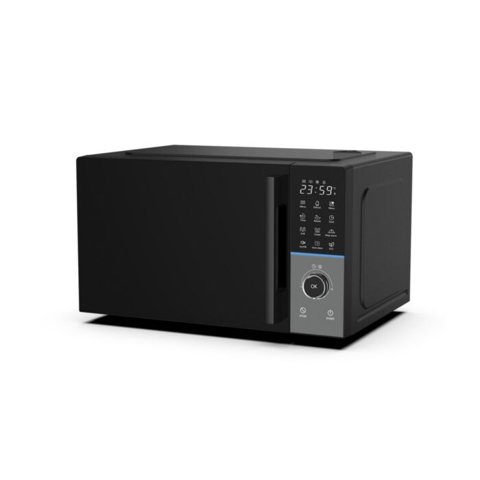 Schneider Mikrowelle, 25 L, Grillfunktion und 8 Automatikprogramme , schwarz