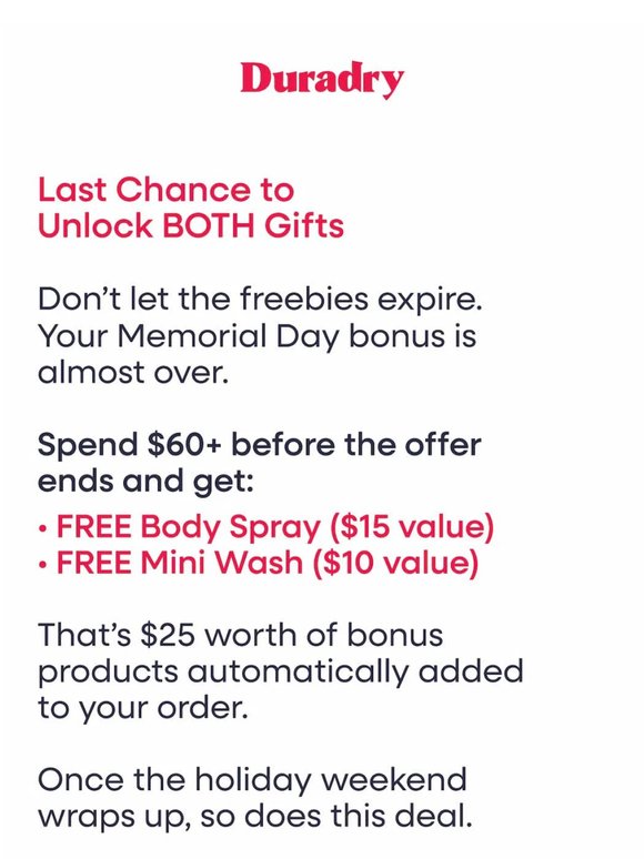 Last Chance to Unlock BOTH Gifts