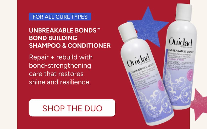 Unbreakable Bonds Shampoo & Conditioner to repair and rebuild with bond 