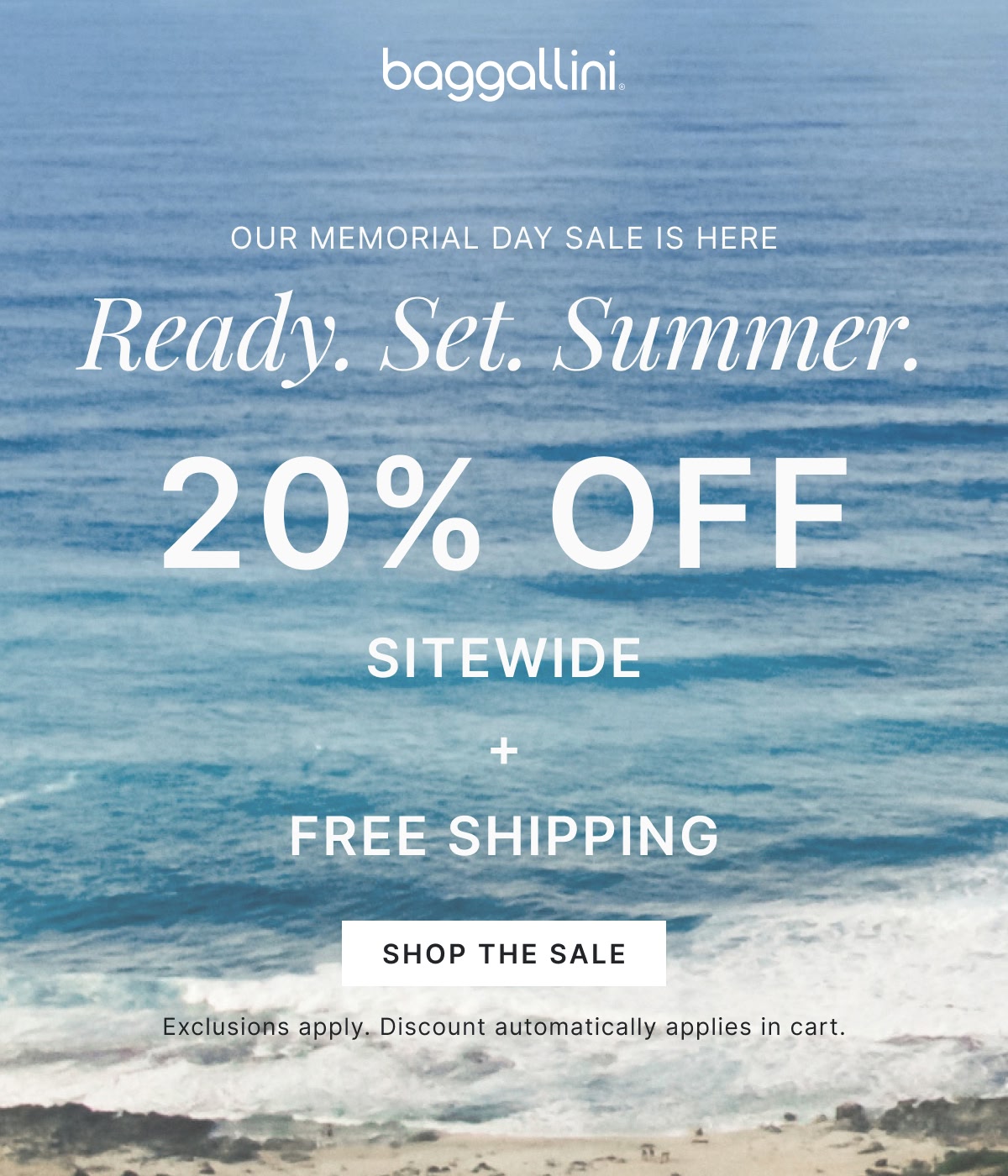 Memorial Day Sale is Here | 20% Off Sitewide + Free Shipping >