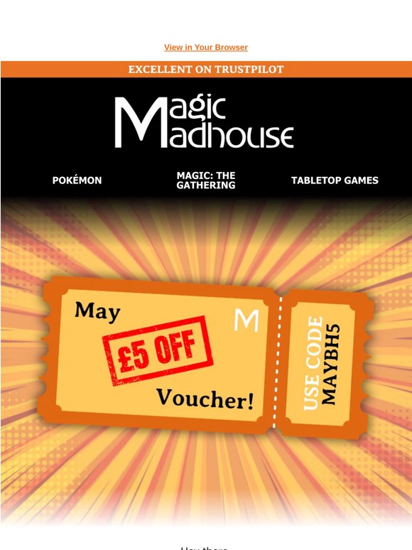 May Bank Holiday Voucher 🎟️