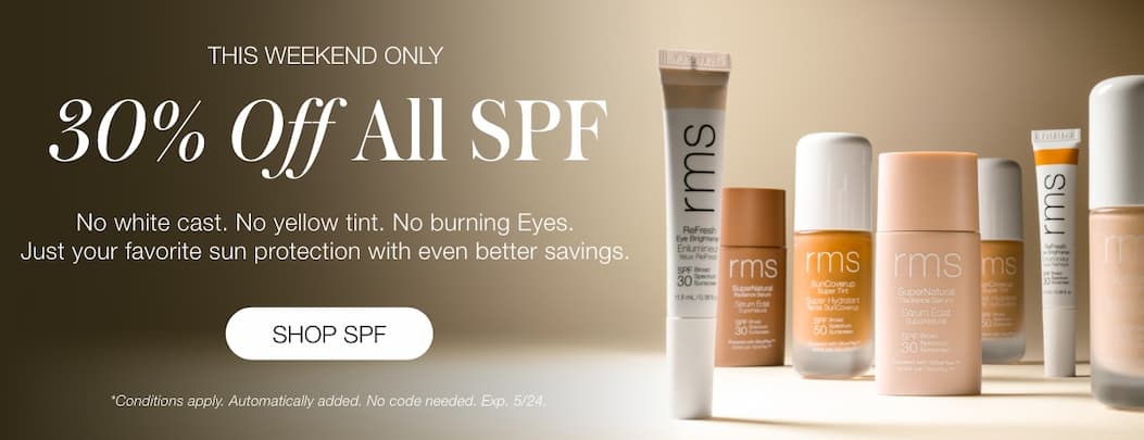This Weekend Only: 30% Off SPFs