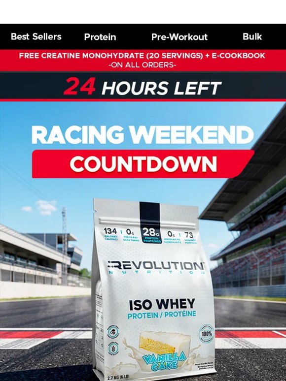 Final 24 Hours 🏁 Racing Weekend Deals Are Almost Gone