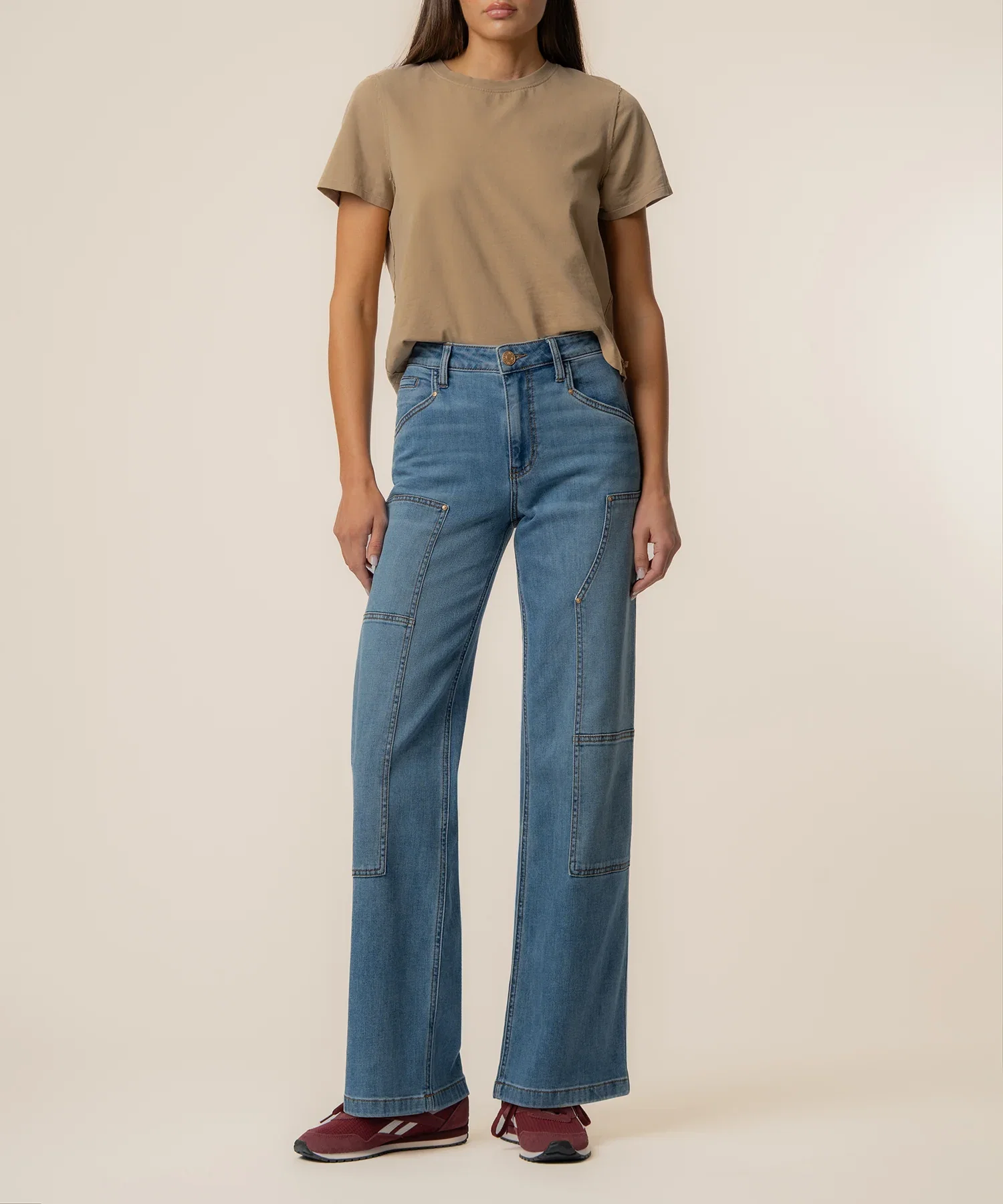 Image of Jodi High Rise Wide Straight Leg in Sleek Wash