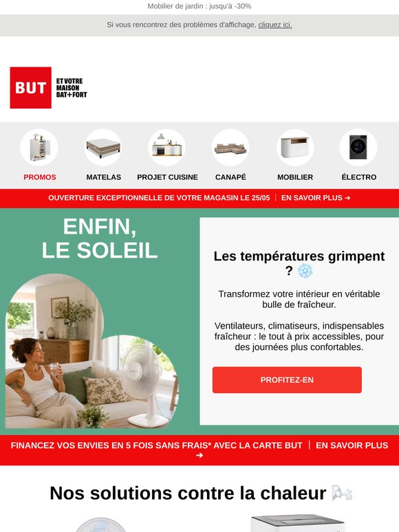 ☀️ Enfin le soleil ! Nos produits anti-chaleur