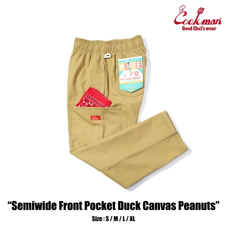 Chef Pants Semiwide - Front Pocket Duck Canvas : Peanuts