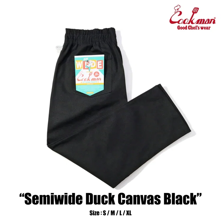 Chef Pants Semiwide - Duck Canvas : Black