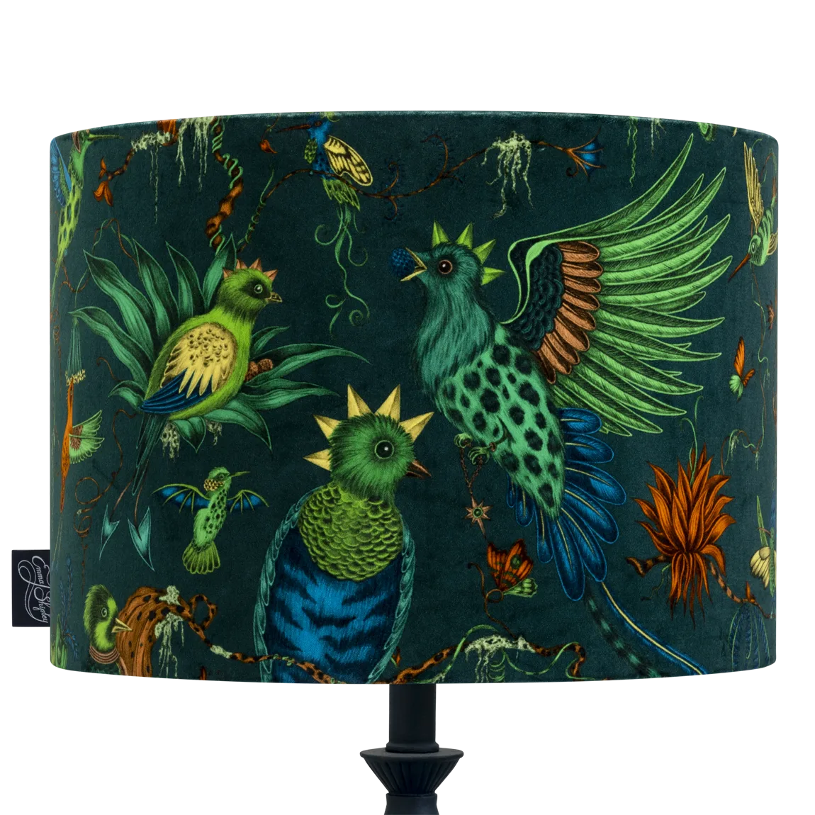 Image of Quetzal Velvet Lampshade - Large