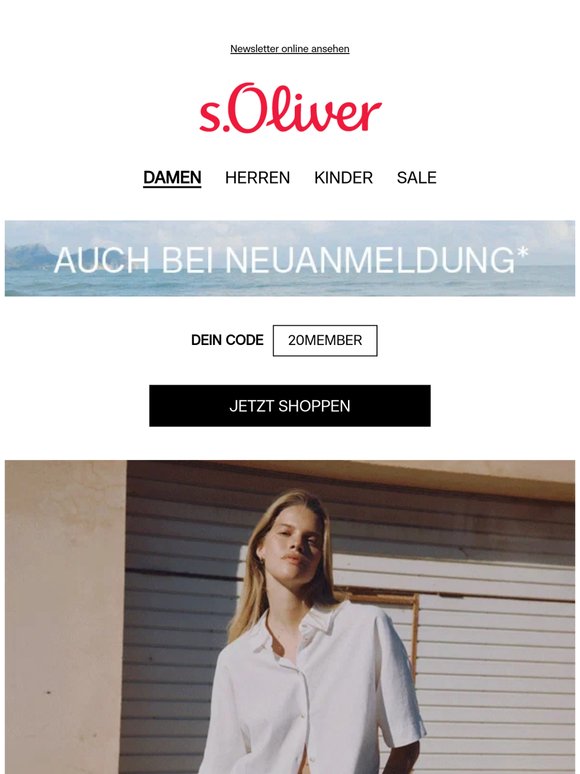 20% Member Days Rabatt | Leinen, auch im Set