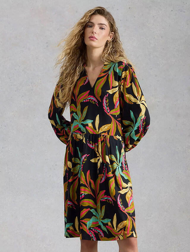 Shop Lola Jersey Notch Neck Dress