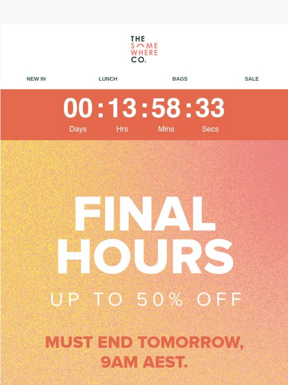 SALE FINAL HOURS
