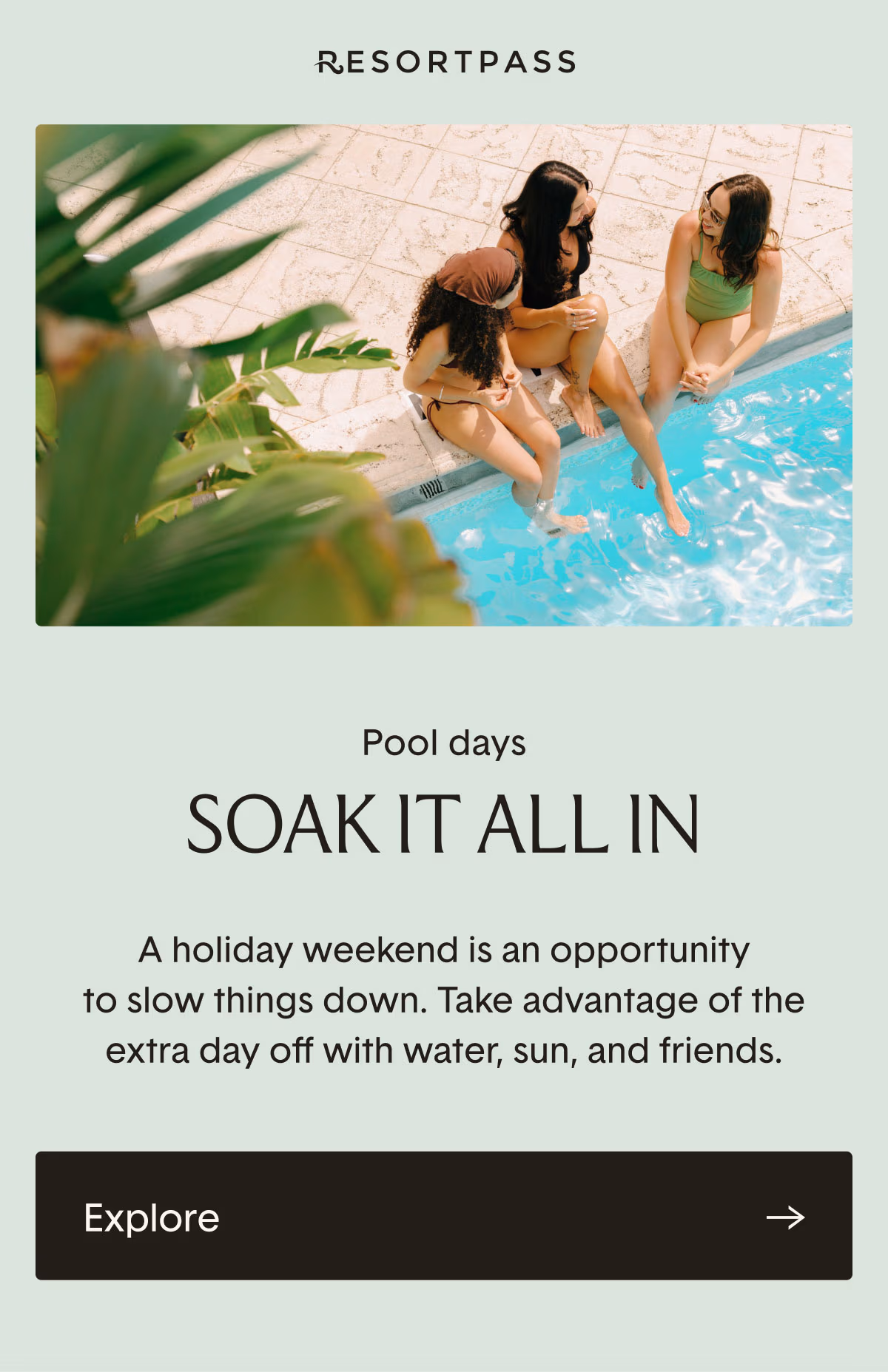 Pool days - soak it all in.