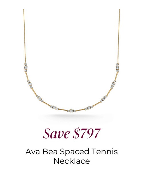 Save $797 | Ava Bea Spaced Tennis Necklace