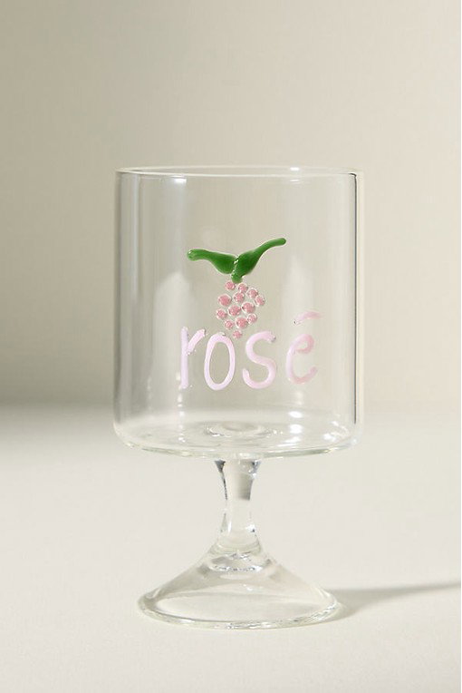 Word Play Wine Glass