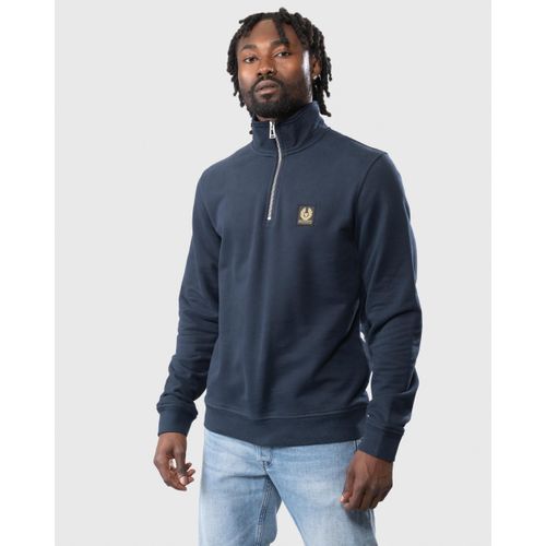 Belstaff Quarter Zip Sweatshirt - Dark Ink