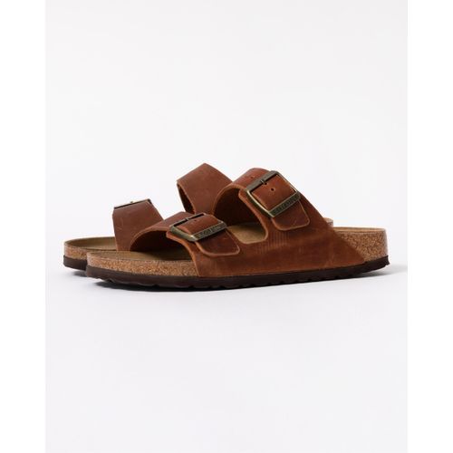 Birkenstock Arizona Oiled Natural Leather Womens Sandals - Cognac