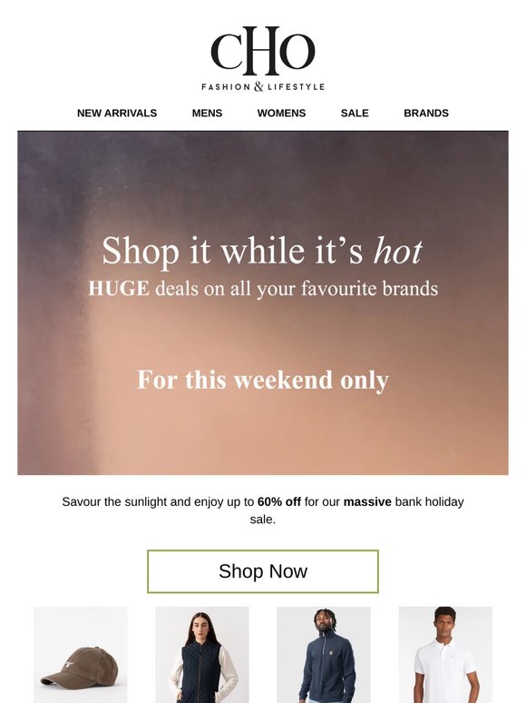 the BIG bank holiday sale is here!