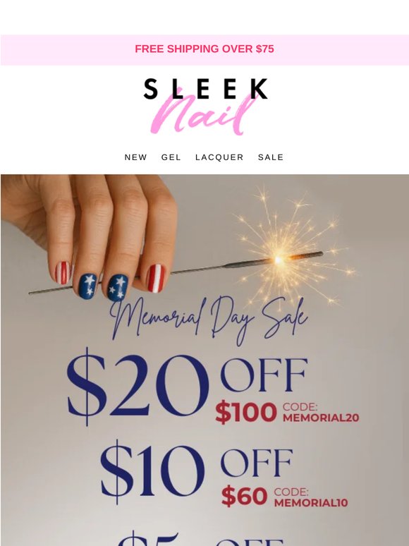 🎉 Your Memorial Day nail sale is here