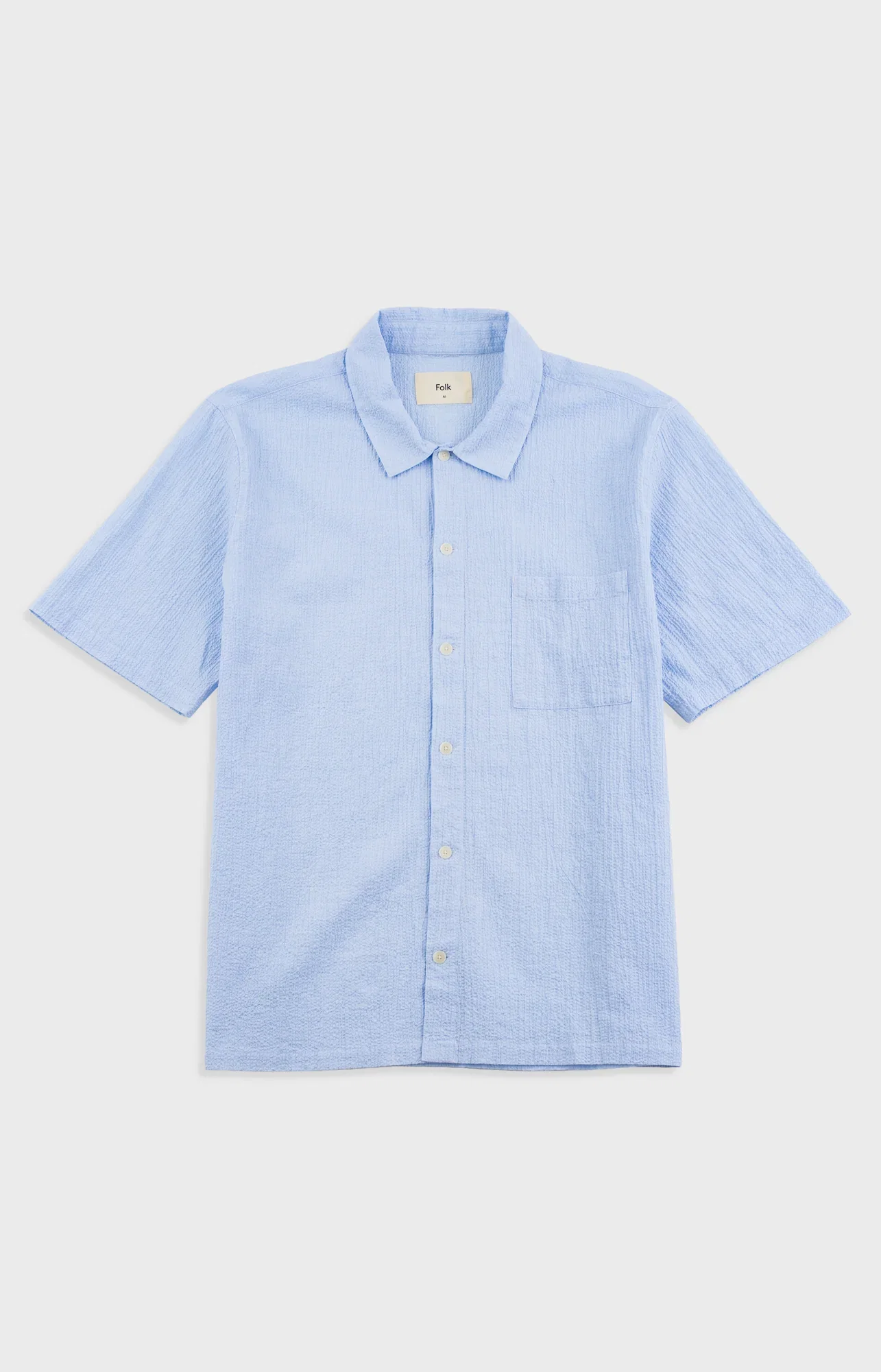 Image of Gabe Shirt - Light Blue Textured