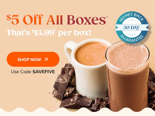 $5 Off All Boxes. That's $13.99 per box! Shop Now >> Use Code SAVEFIVE