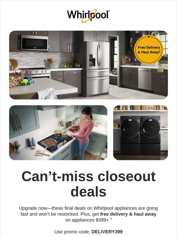 Last chance: Trusted appliances, limited stock left