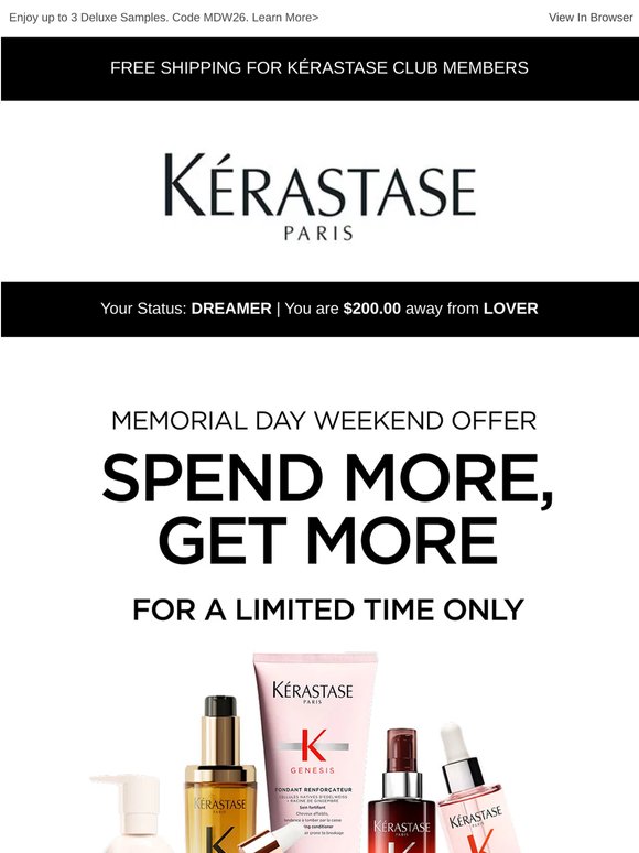 Spend more, get more this holiday weekend!