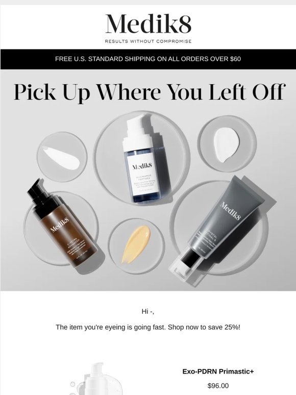 Save 25% on the products you're eyeing.