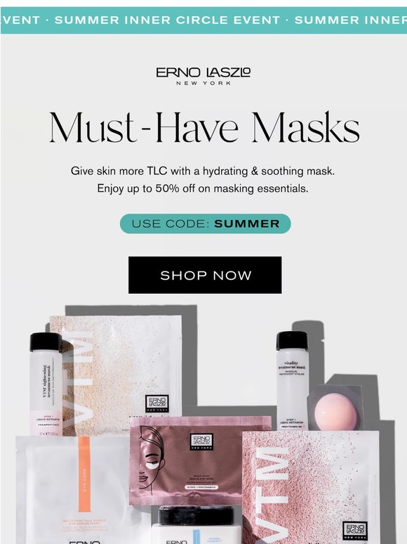 Your Next Masking Moment — Up To 50% Off 🧖‍♀️