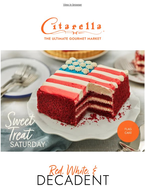 Celebrate MDW with Our Signature Flag Cake