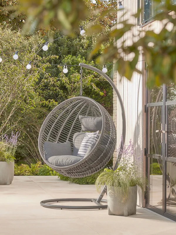 Industrial Hanging Chair - Grey