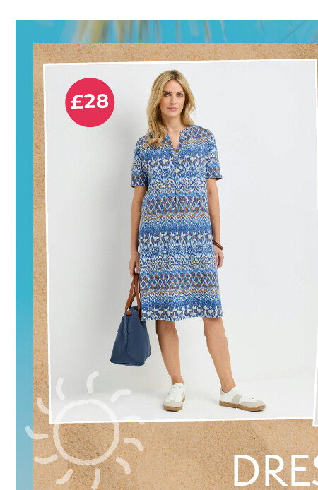 Cotton Jersey Print Dress
