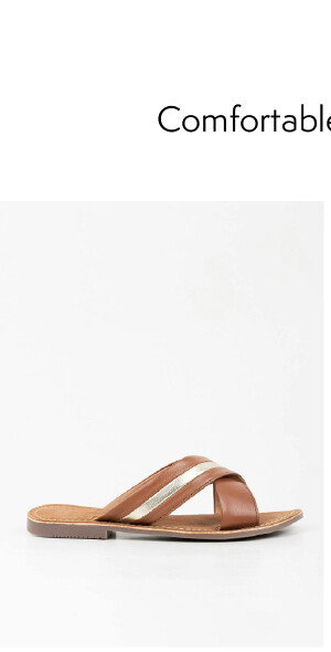 Leather and Gold Sandal