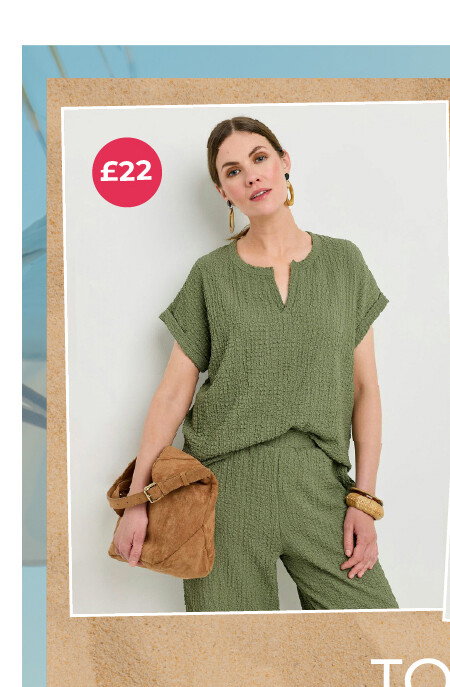 Textured Jersey Top