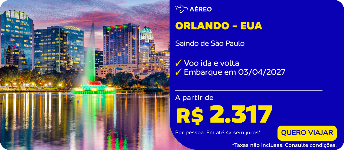 Passagem aérea para Orlando