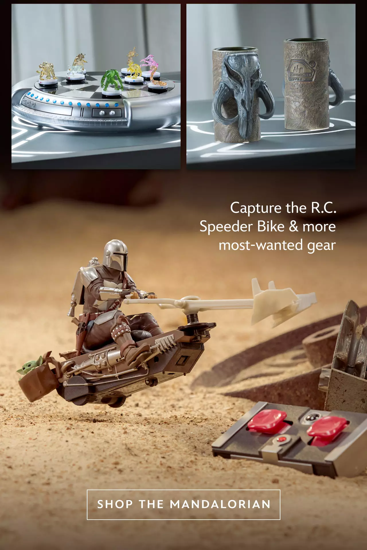 Capture the R.C. Speeder Bike & more most-wanted gear | Shop The Mandalorian