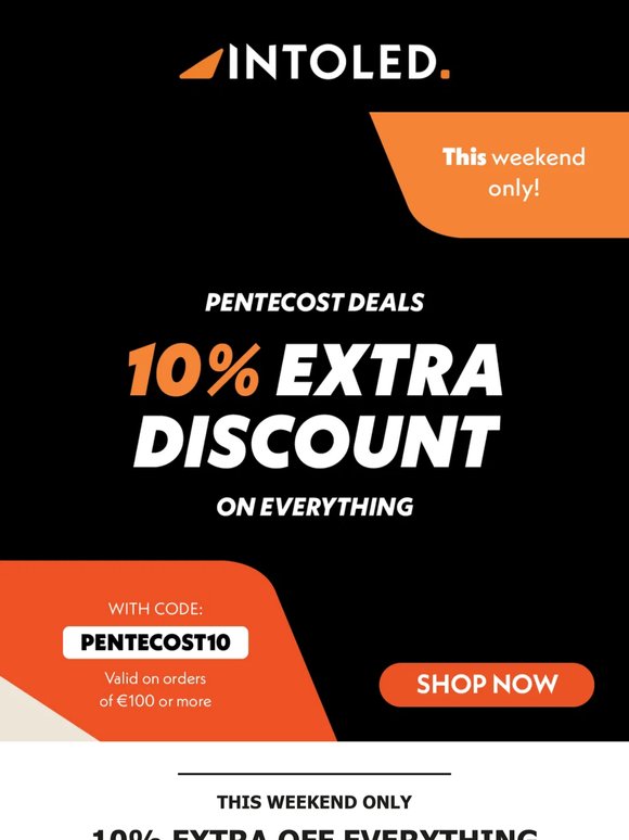 This weekend only: Pentecost deals