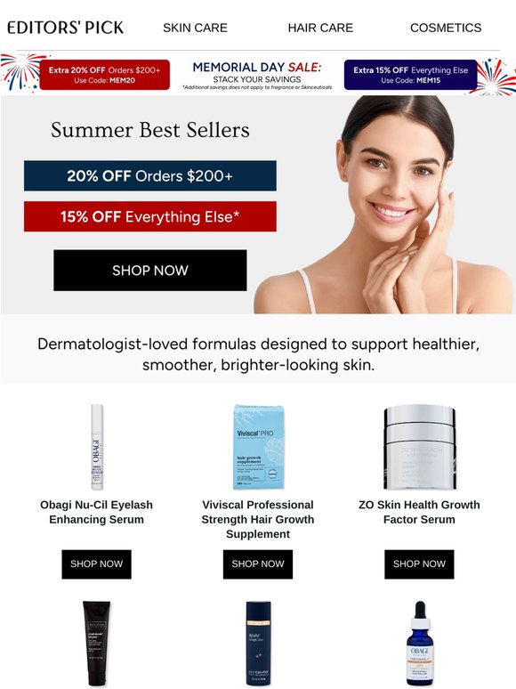 Already Marked Down. Now Save Even More On Summer Essentials.