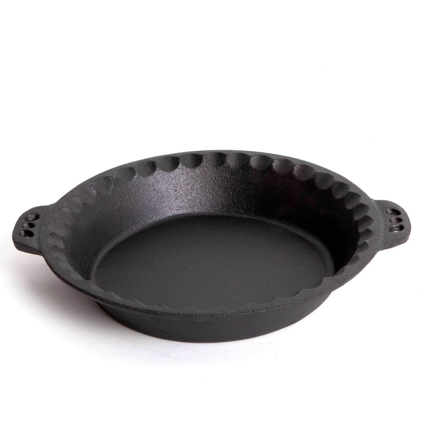 Image of Lehman's Cast Iron Pie Pan with Crimped Edges - Pre-Seasoned