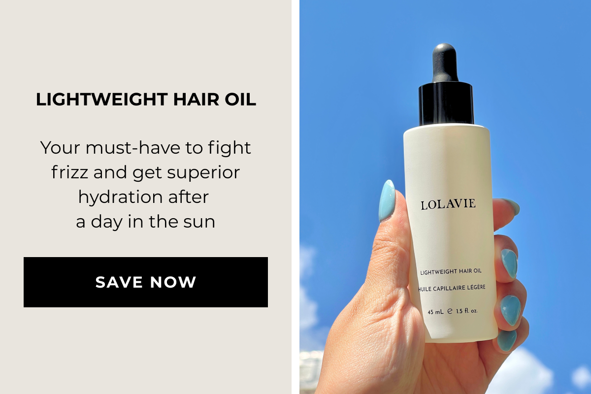Lightweight Hair Oil - Your must-have to fight frizz and get superior hydration after  a day in the sun - SAVE NOW
