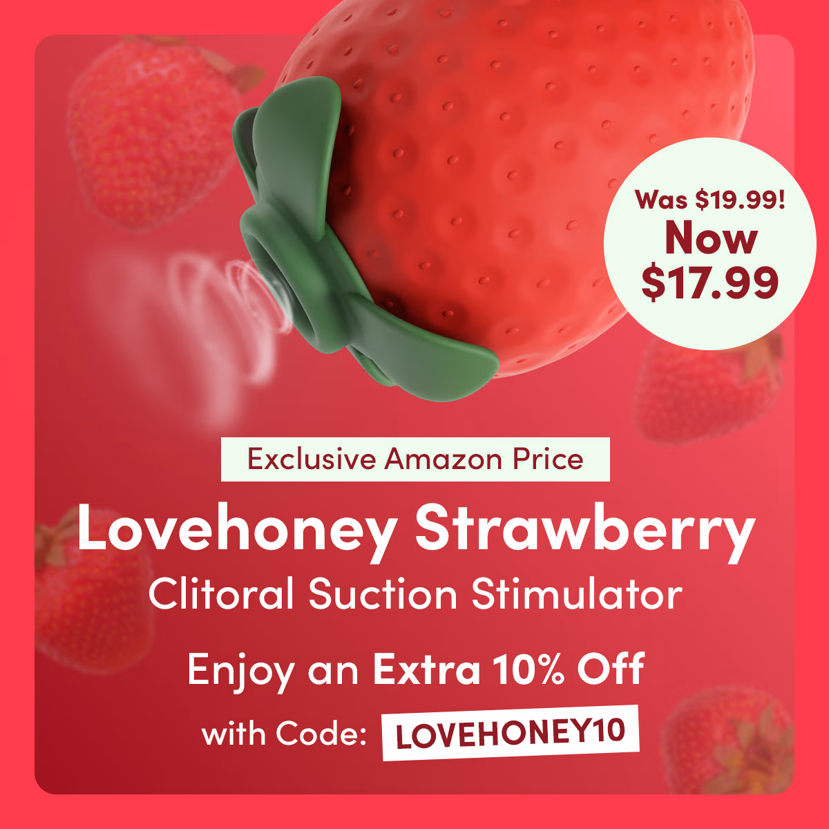 Lovehoney Strawberry Sex Toy Clitoral Stimulator